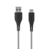6Ft USB-C to USB-A Braided Charging Cable | USB-IF Certified | Durable Black Nylon | Compatible with iPhone 16/15 Series, Samsung Galaxy, Pixel, iPad Pro & More