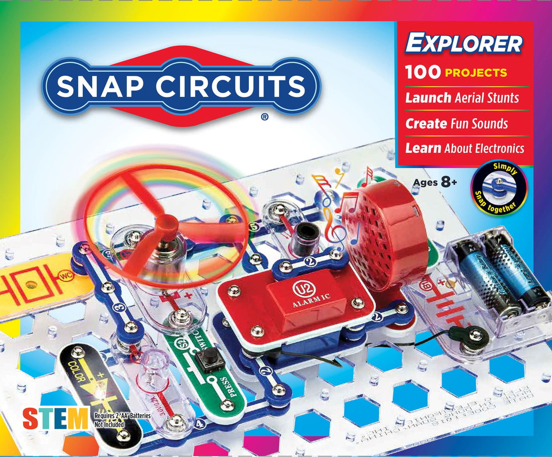Jr. SC100 Electronics Explorer Kit – 100+ STEM Projects for Kids Ages 8+ | Hands-On Elementary Science Learning Set
