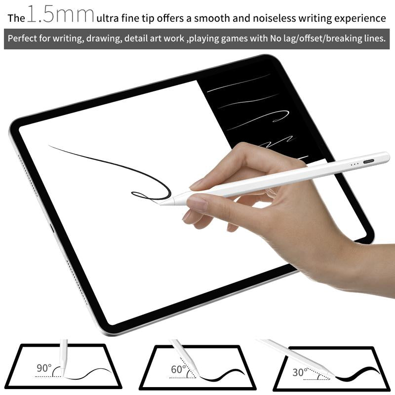 Stylus Pen for Ipad,Fast Charge,With Palm Rejection Tilt Sensitivity, Pencil Compatible with Ipad 6/7/8/9/10, Pro12.9&amp;11&quot;,Air3/4/5, Mini5/6