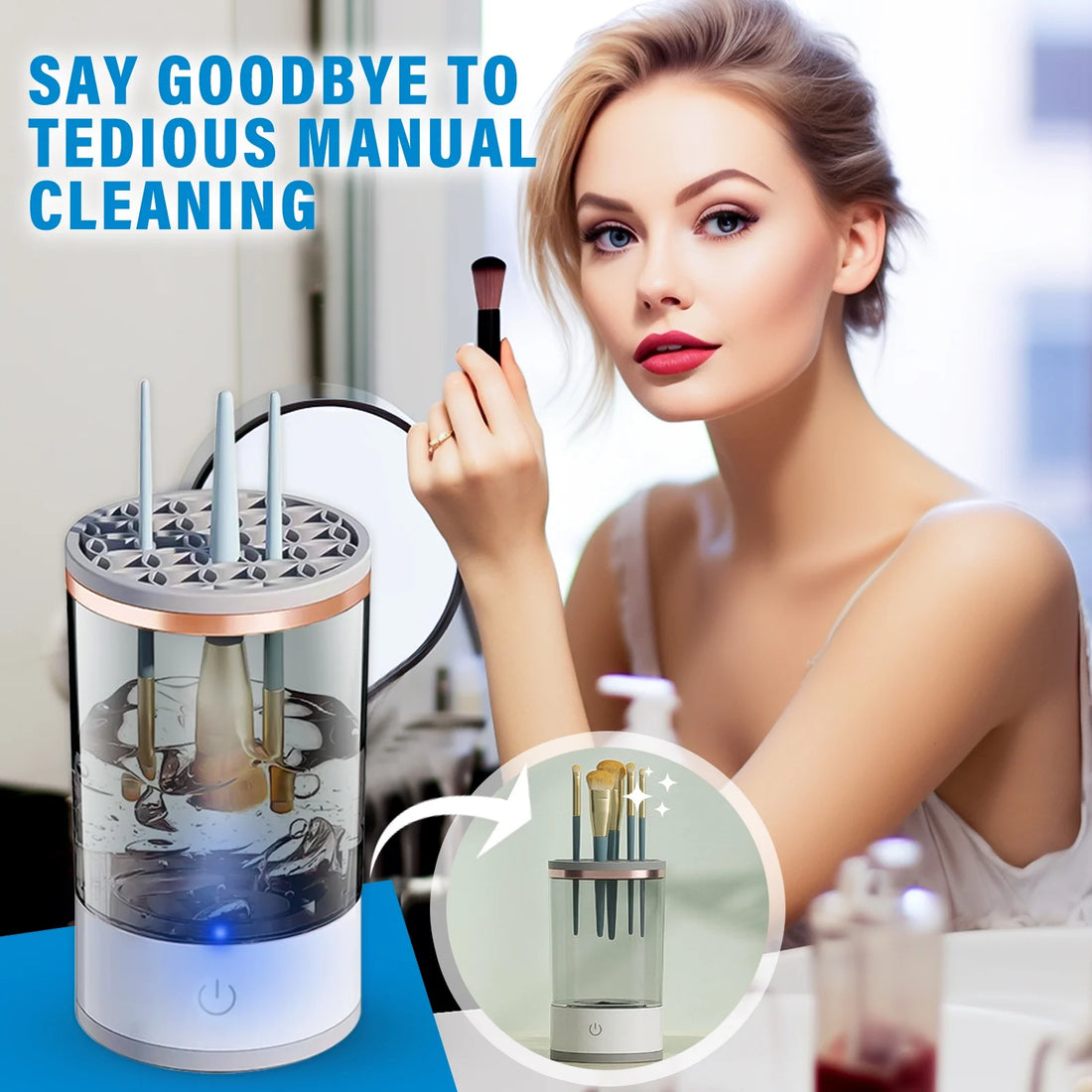 Electric Makeup Brush Cleaner – Fast &amp; Efficient Makeup Brush Cleaning Machine
