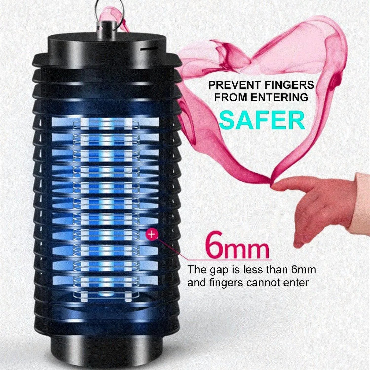 4000V Electric Mosquito Killer Zapper – LED Light Insect Trap Lamp for Flies, Bugs, and Pest Control Indoors &amp; Outdoors