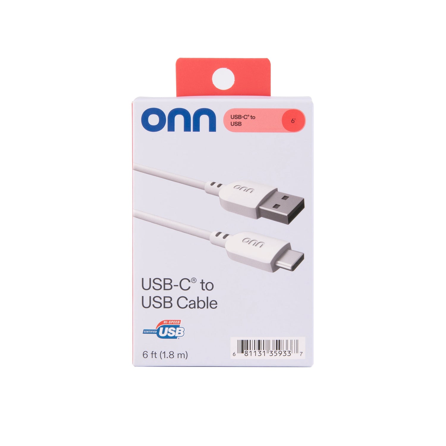 (3-Pack) 6Ft USB-C to USB-A Charging Cable | USB-IF Certified | Fast Charge &amp; Sync | Durable White Cables for Phones, Tablets &amp; More
