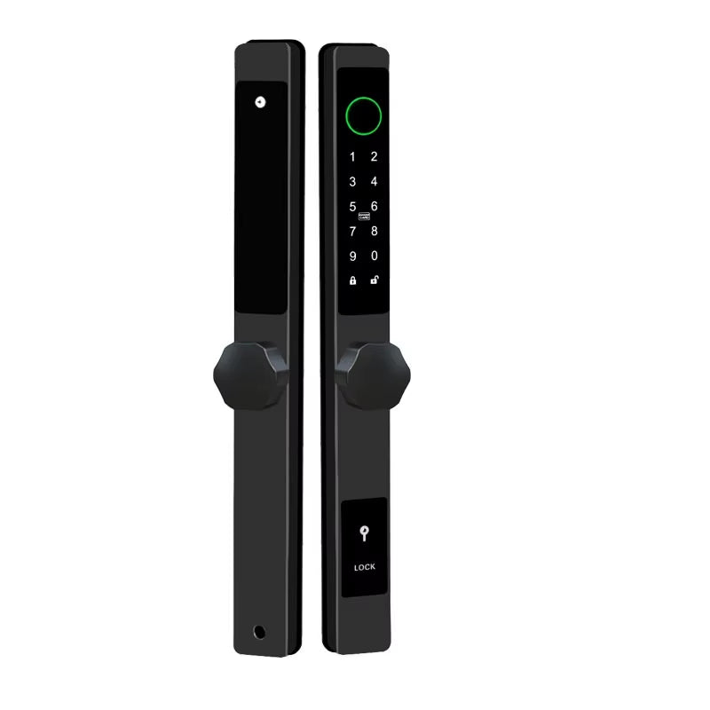 Waterproof Smart Lock for Sliding Doors – Fingerprint, Password &amp; Card Access with Keyless Entry