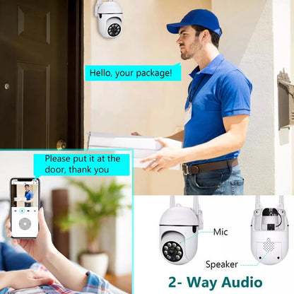 Wireless 5G Indoor Security Camera – 1080P Wi-Fi with Motion Detection, Night Vision, 2-Way Audio &amp; 32GB Storage