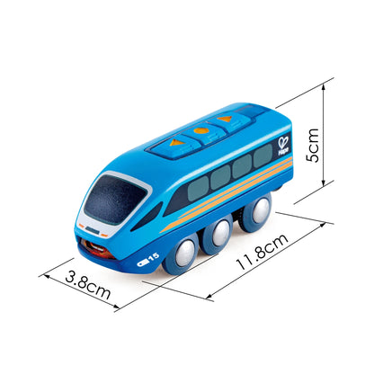 Remote Control Engine Train in Blue – Electric RC Locomotive Toy for Kids Ages 3+
