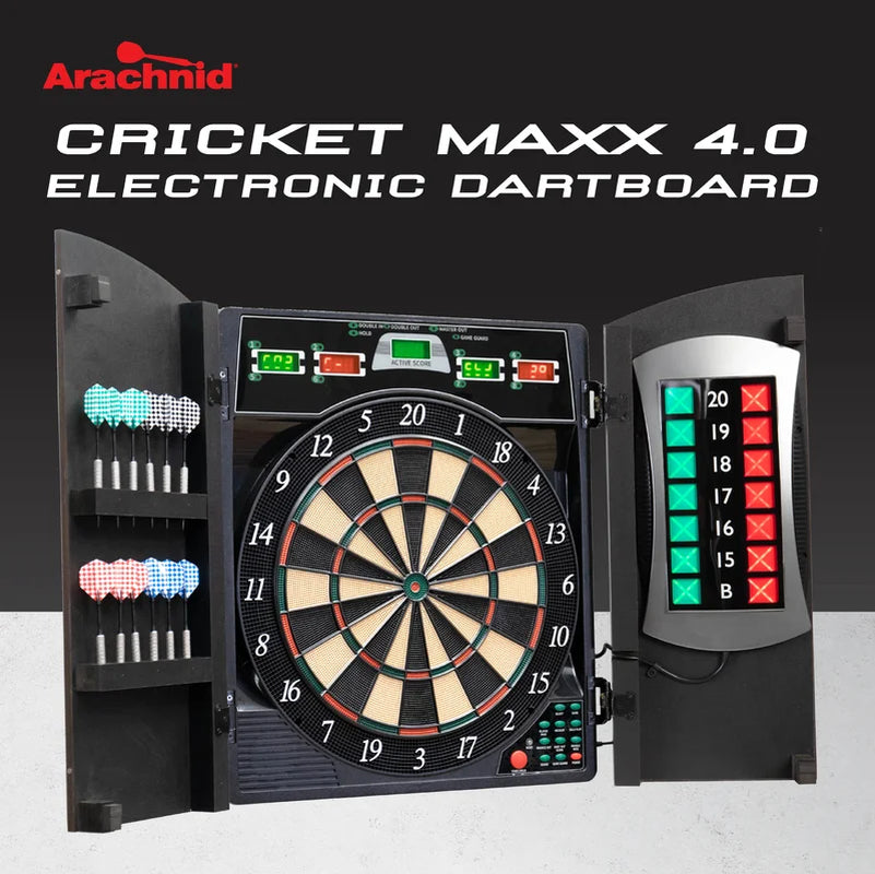 Cricket Maxx 4.0 Electronic Dartboard Set – Digital Dart Game for Home &amp; Office