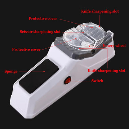 Electric Knife &amp; Scissor Sharpener – Fast, Safe, and Effortless Precision Sharpening at Home