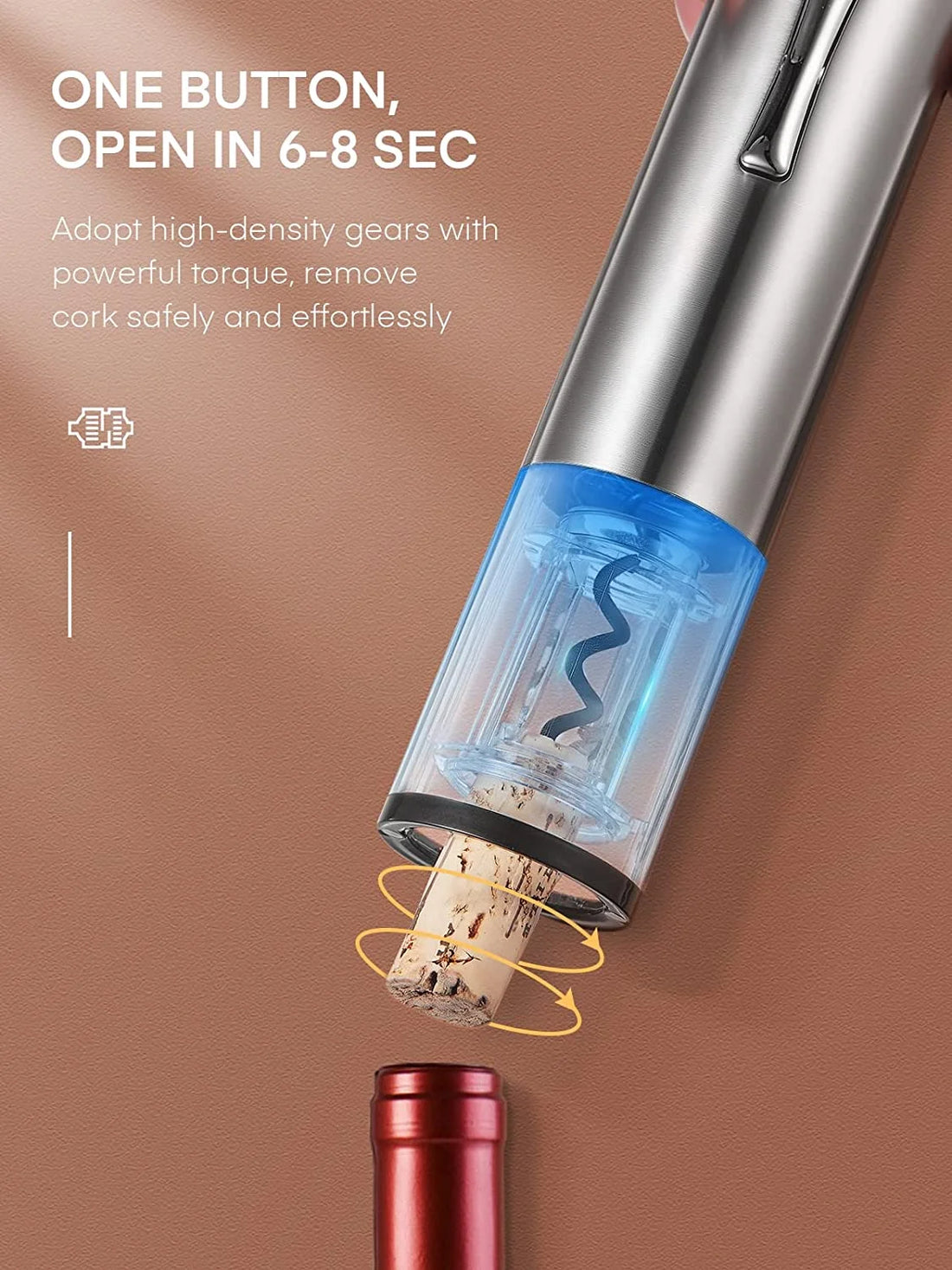 Cordless Electric Wine Opener Set – Effortless Wine Opening &amp; Preservation