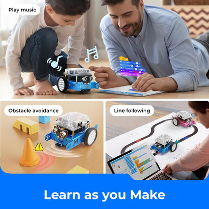 mBot Robot Kit – Robotics &amp; Coding for Kids Ages 8-12 | Learn Scratch &amp; Arduino | STEM Science Toy for Boys &amp; Girls 8+ Blue