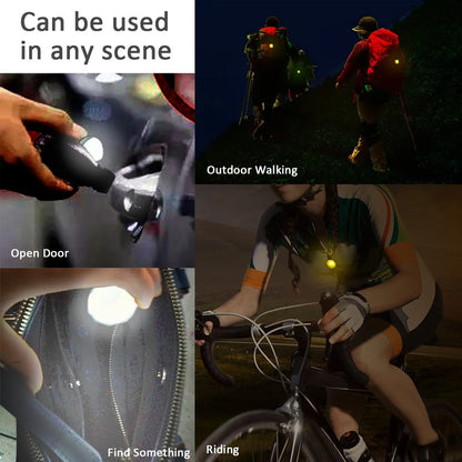 Water-Resistant Clip-On LED Collar Lights for Dogs &amp; Cats – 6-Pack, 6 Colors, 5 Flashing Modes, Battery Included