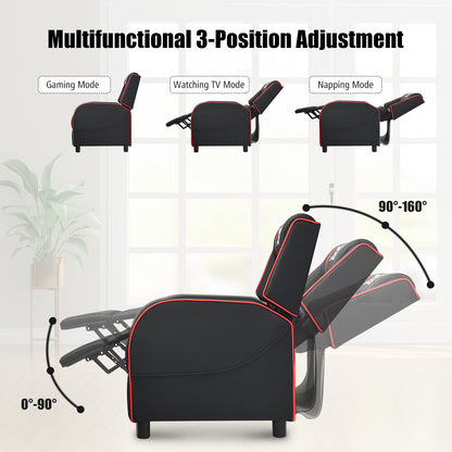 Massage Gaming Recliner Chair with Side Pockets – Ergonomic Comfort for Gamers &amp; Relaxation