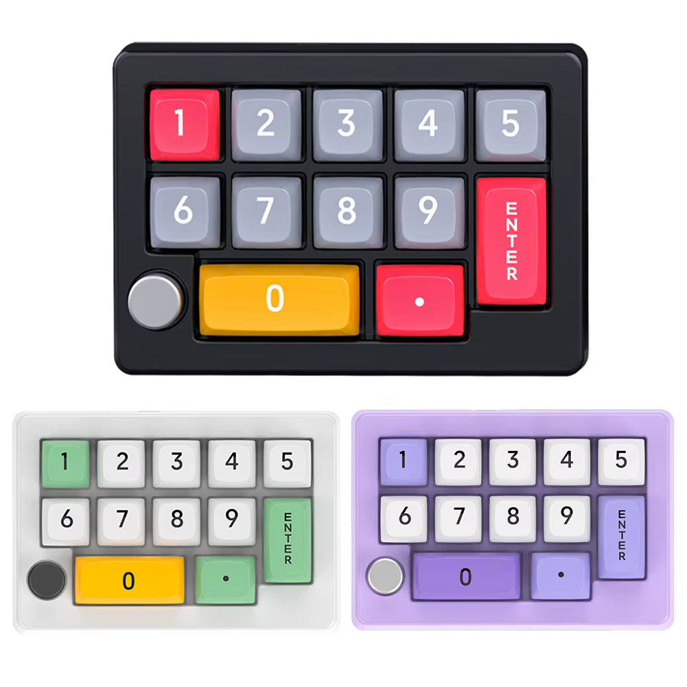 🎮 13-Key Wired Programmable Mechanical Gaming Keyboard – Fully Hot-Swappable Macro Keypad for Custom Setups