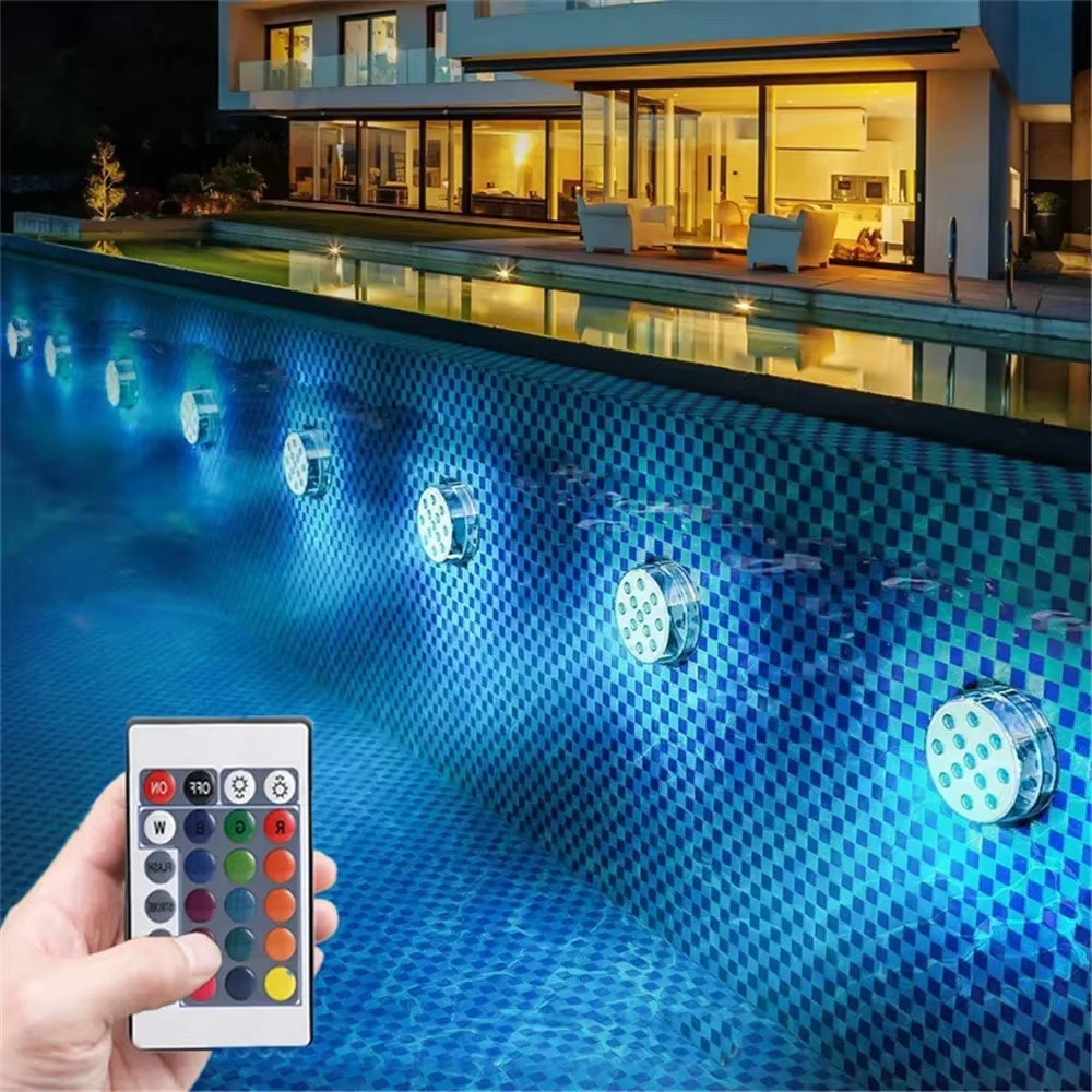 13-LED Submersible Light – Waterproof Color-Changing Pool &amp; Vase Light for Mood Lighting and Decor