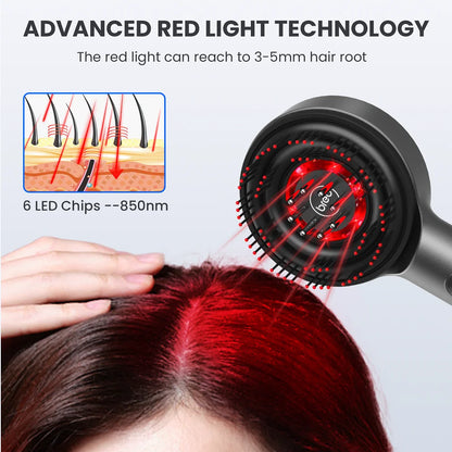 Scalp Trilogy Massager – Smart Waterproof Scalp Brush Combo for Hair Growth, Detangling &amp; Styling