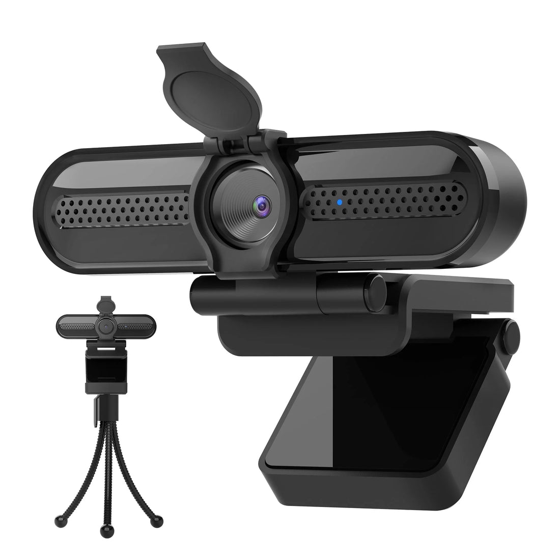 2K/1080P USB Webcam with Dual Microphones – Autofocus Streaming &amp; Conference Camera for PC/Laptop