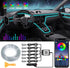 Interior Car LED Strip Lights – 6-in-1 RGB Ambient Lighting Kit with 315" Fiber Optic, Bluetooth APP Control & Music Sync