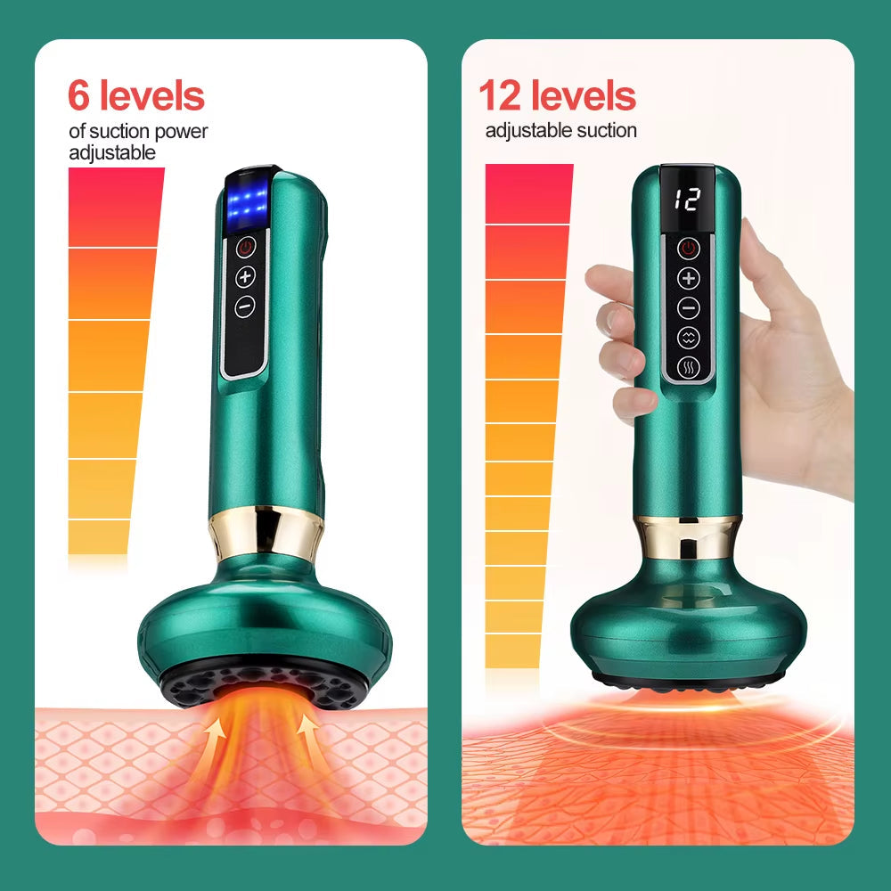 SculptEase™ Magnetic Cupping Massager – Rechargeable Body Scraping &amp; Cellulite Removal Therapy Tool