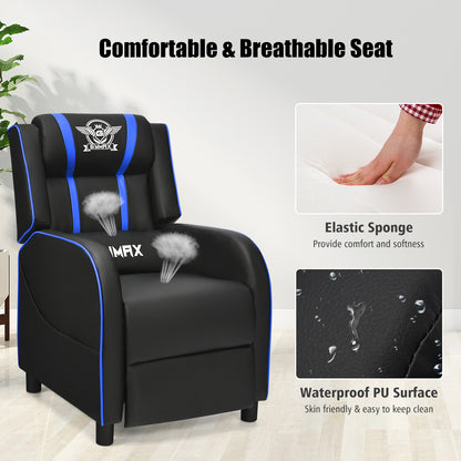 Massage Gaming Recliner Chair with Side Pockets – Ergonomic Comfort for Gamers &amp; Relaxation