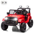 2V Kids Ride-On Truck Car with Parent Remote Control, LED Lights – Red: