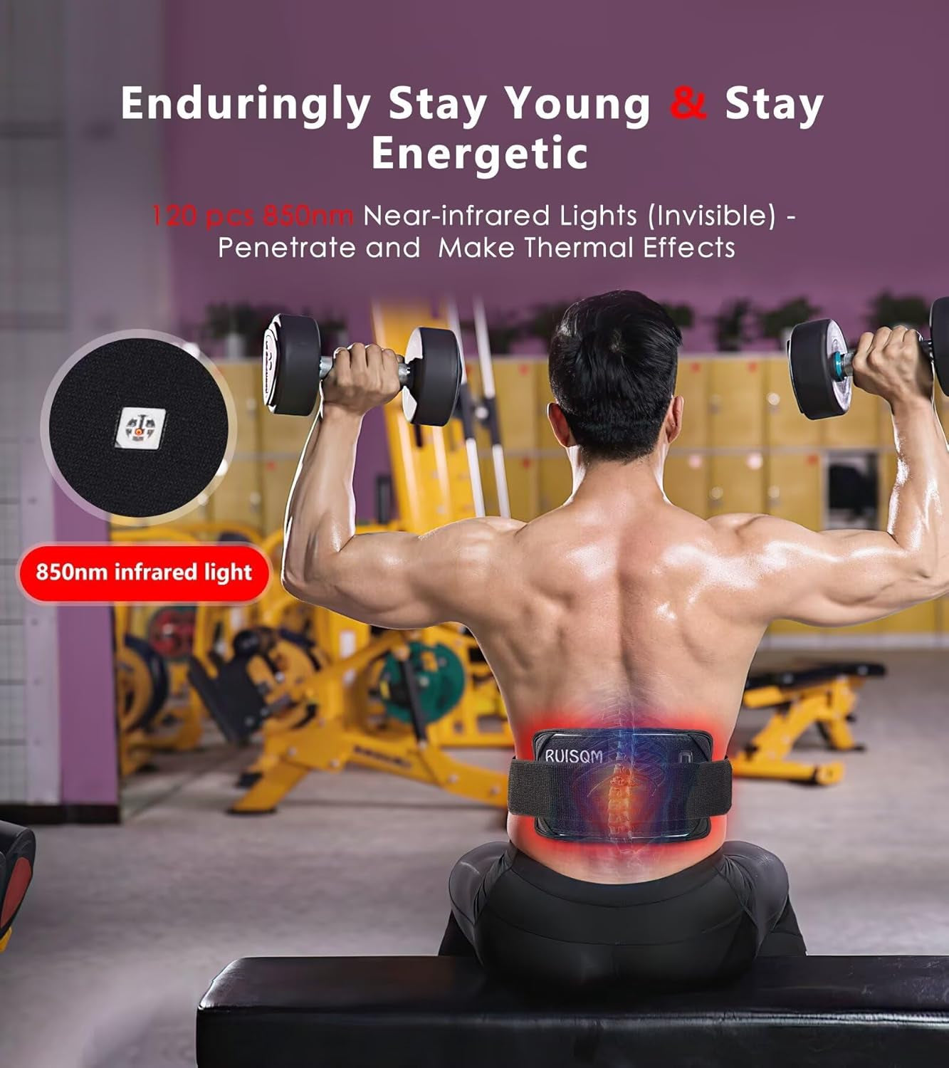 Red Light Therapy Belt for Body Pain Relief