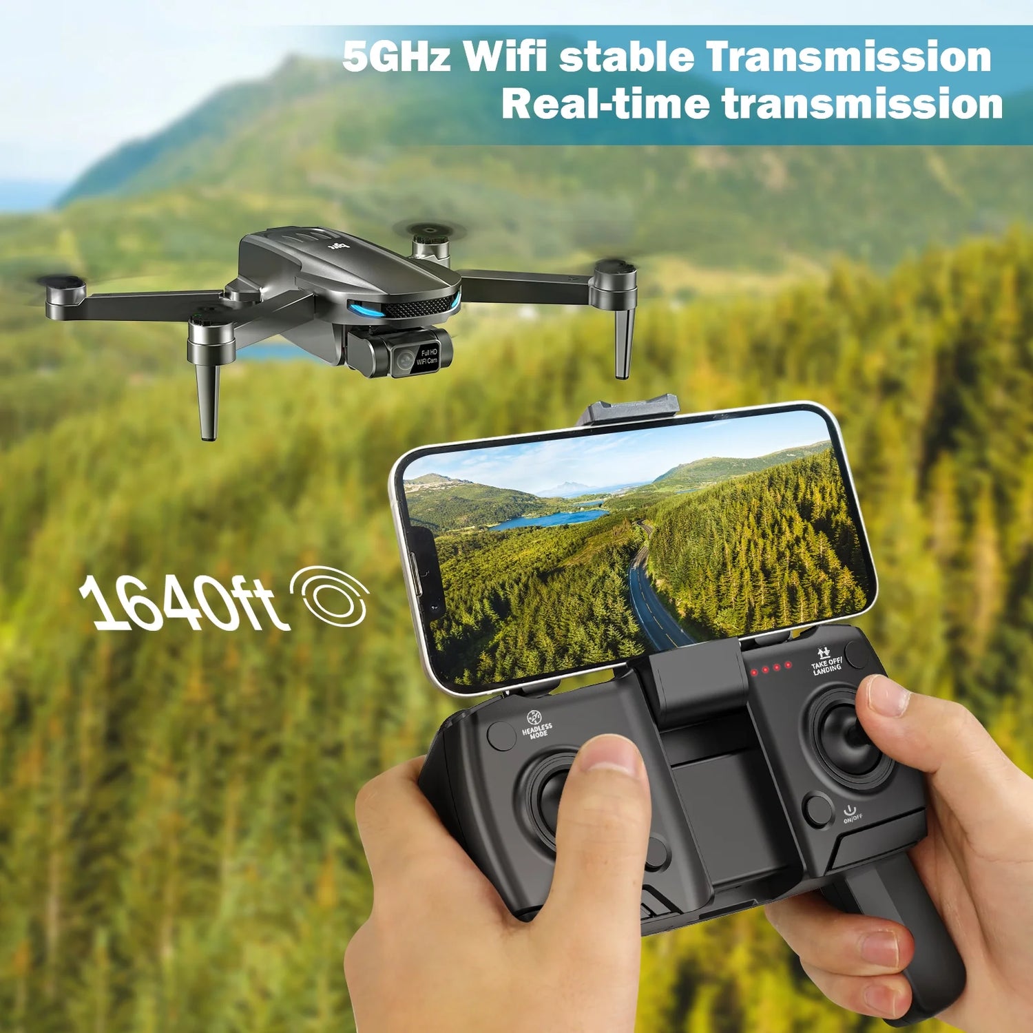 G09 GPS Drone with 4K Camera for Adults – RC Quadcopter with Auto Return, Follow Me, Optical Flow, 2 Batteries for 60 Min Flight, Foldable FPV Drone (Black)