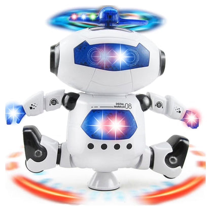 Intelligent Robot Toy for Kids – Walking, Dancing, Singing, 360° Spinning, Flashing Lights, Birthday Gift for Toddlers