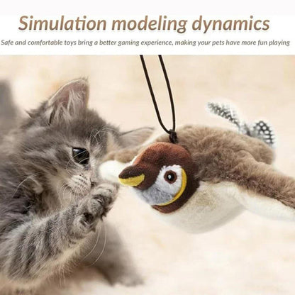 USB Interactive Flying Bird Cat Toy – Electronic Pet Simulation Sparrow Toy