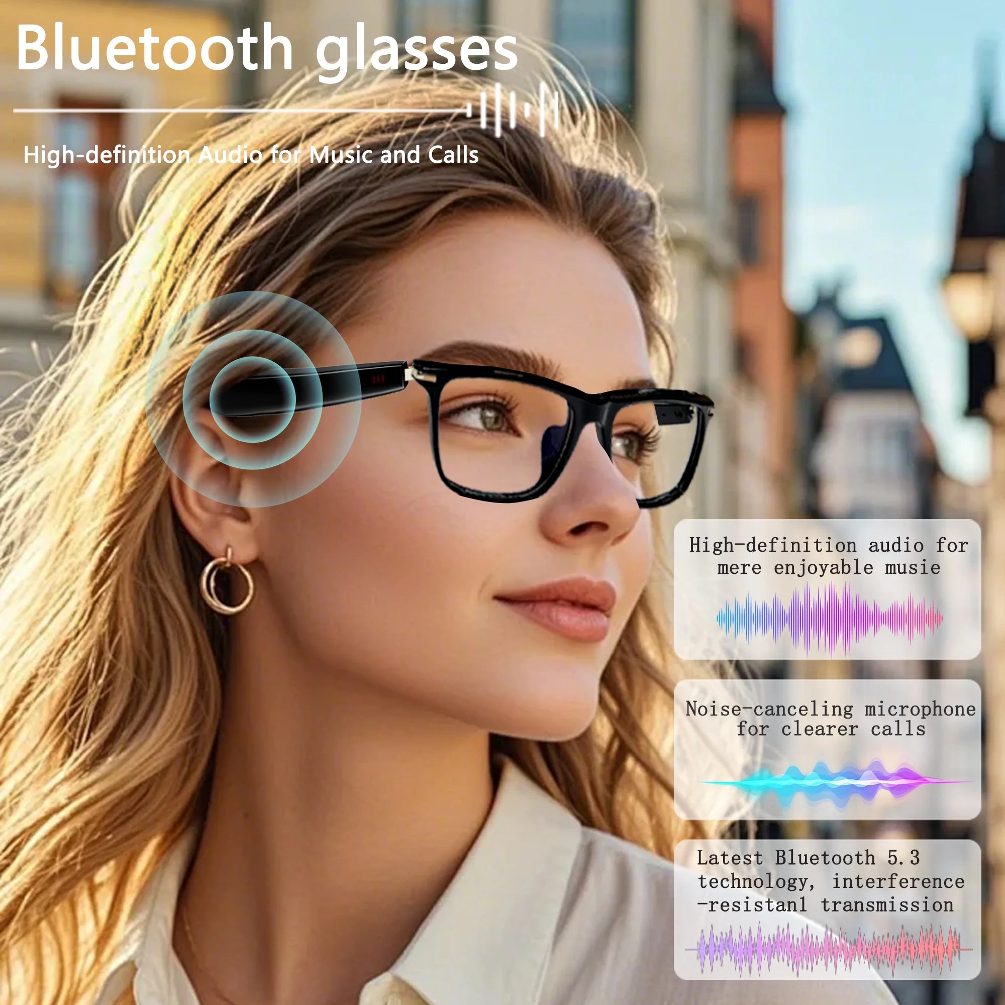 AI Smart Glasses | DeepSeek R1 &amp; Gemini 2.5 Chat Integration | 164 Languages Translation | Bluetooth Music &amp; Calling | Color-Changing Lenses | IP67 Waterproof