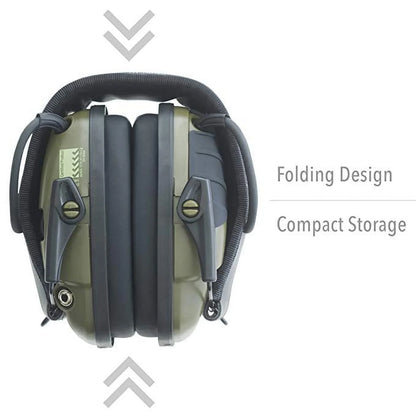 Howard Leight Impact Sport Electronic Earmuffs – Green, Digital Hearing Protection with Sound Amplification