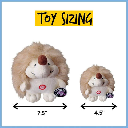 Pet Qwerks Plush Hedgehog Interactive Dog Toy – Chattering Electronic Sound Toy for Dogs