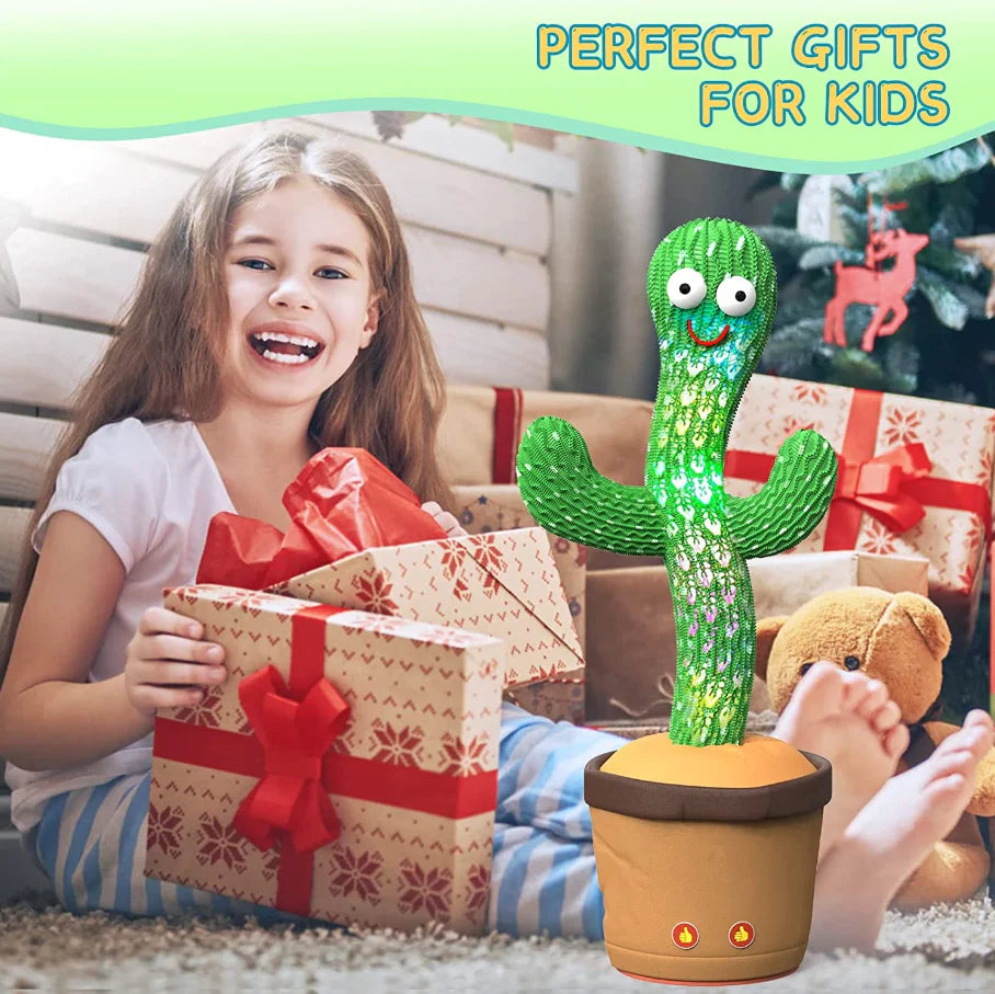 🌵 Dancing Cactus Plush Toy Doll – Electronic Recording, Singing &amp; Dancing Funny Gift (US Version)