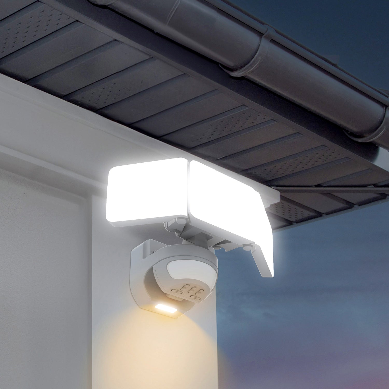 LED Motion Security Light – 4200 Lumens, 240° Sensor Range, 70ft Detection, Adjustable Brightness with Accent Night Light