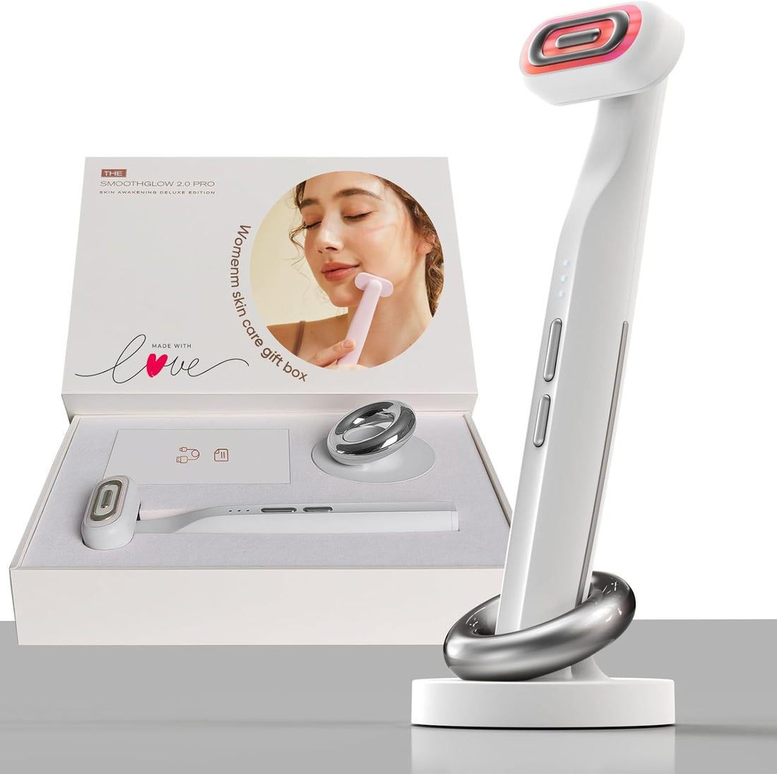 SMOOTHGLOW 2.0 PRO Awakening-4D 9-in-1 Red Light Therapy Wand  Home Facial Rejuvenation &amp; Anti-Aging Skincare Device