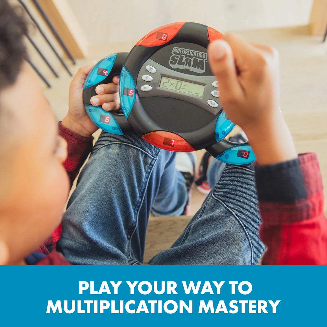 Multiplication Slam – Handheld Electronic Math Game for Kids, 3rd Grade Learning Toy, Ages 8+