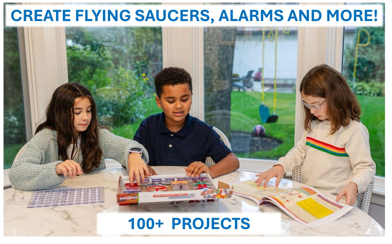 Jr. SC100 Electronics Explorer Kit – 100+ STEM Projects for Kids Ages 8+ | Hands-On Elementary Science Learning Set