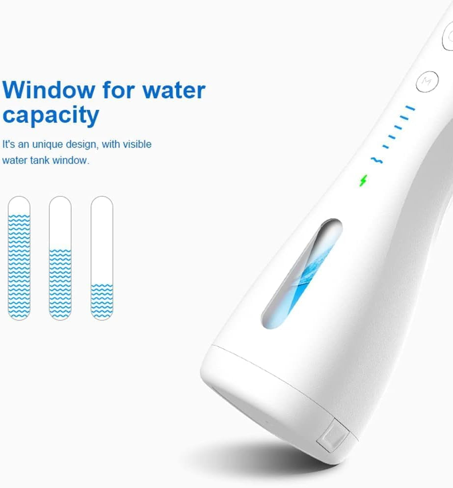 💧 Cordless Water Dental Flosser – 6 Modes, 300ML Water Tank, 4 Jet Tips | Powerful Oral Irrigator for Teeth Cleaning, Braces, and Gum Care