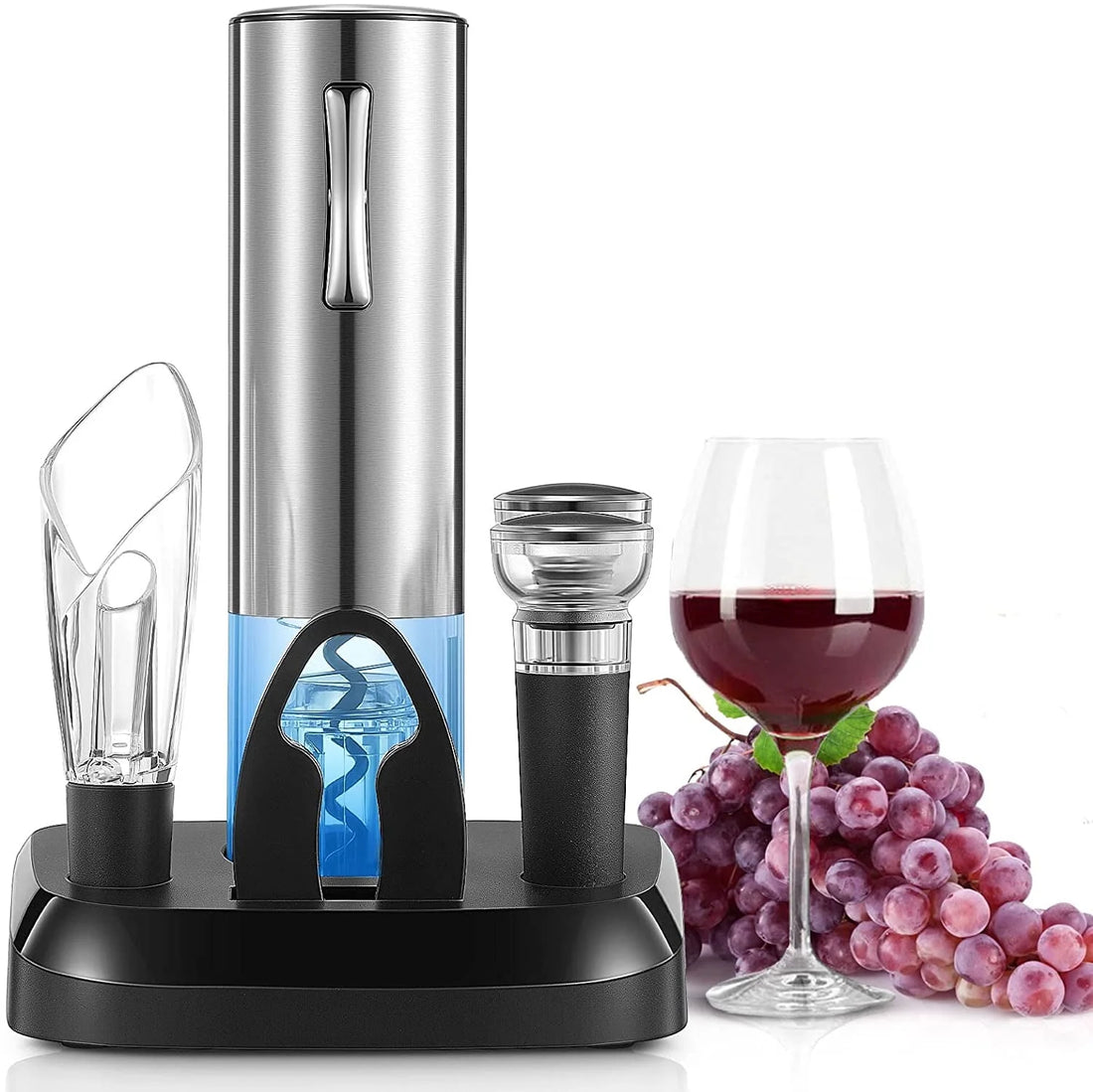 Cordless Electric Wine Opener Set – Effortless Wine Opening &amp; Preservation