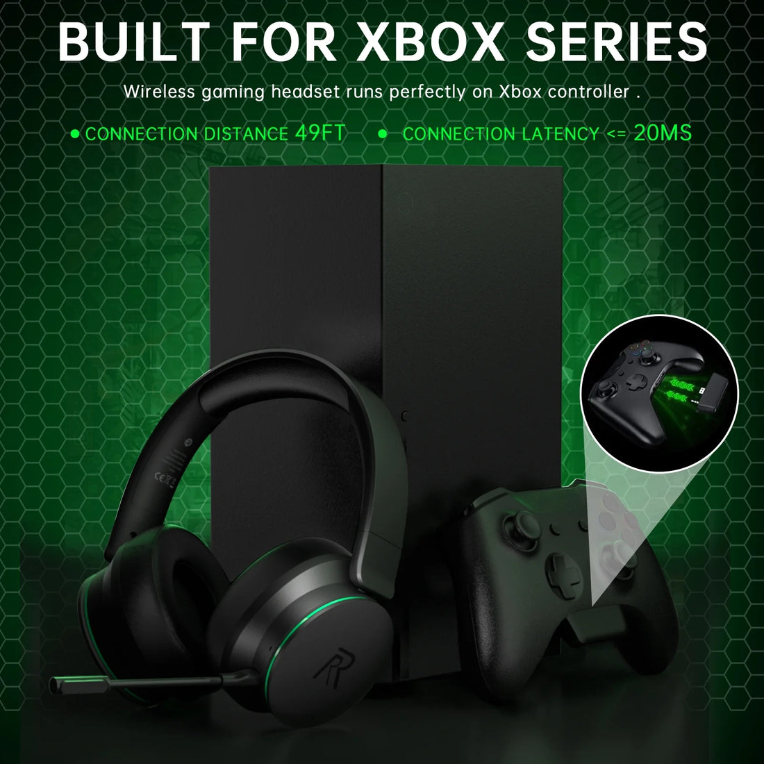 🎧 2.4GHz Wireless Gaming Headset – Multi-Platform Gaming Headphones with Bluetooth 5.3, Detachable Noise-Canceling Mic &amp; 45H Battery Life