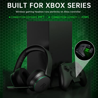 🎧 2.4GHz Wireless Gaming Headset – Multi-Platform Gaming Headphones with Bluetooth 5.3, Detachable Noise-Canceling Mic &amp; 45H Battery Life