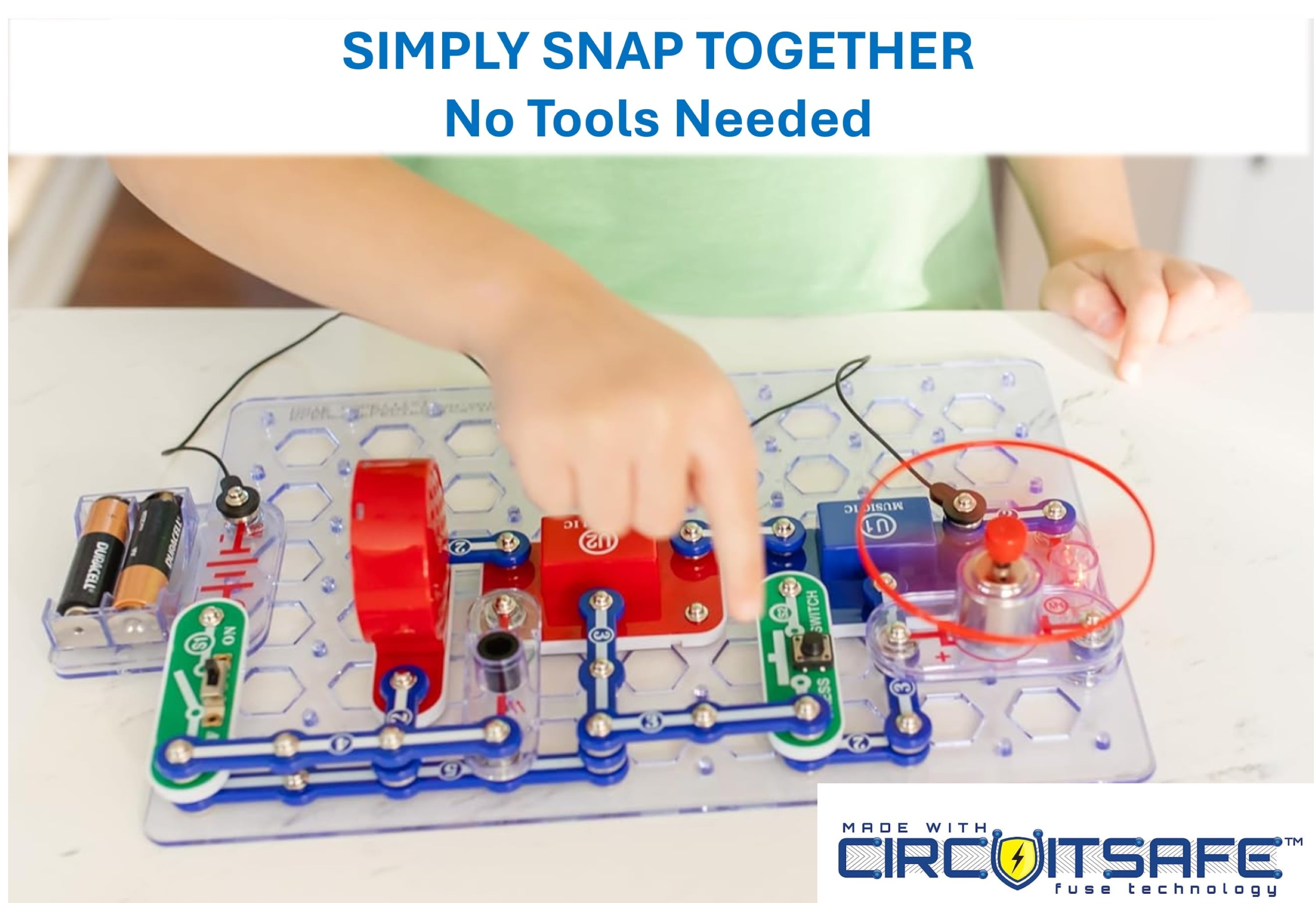 Jr. SC100 Electronics Explorer Kit – 100+ STEM Projects for Kids Ages 8+ | Hands-On Elementary Science Learning Set