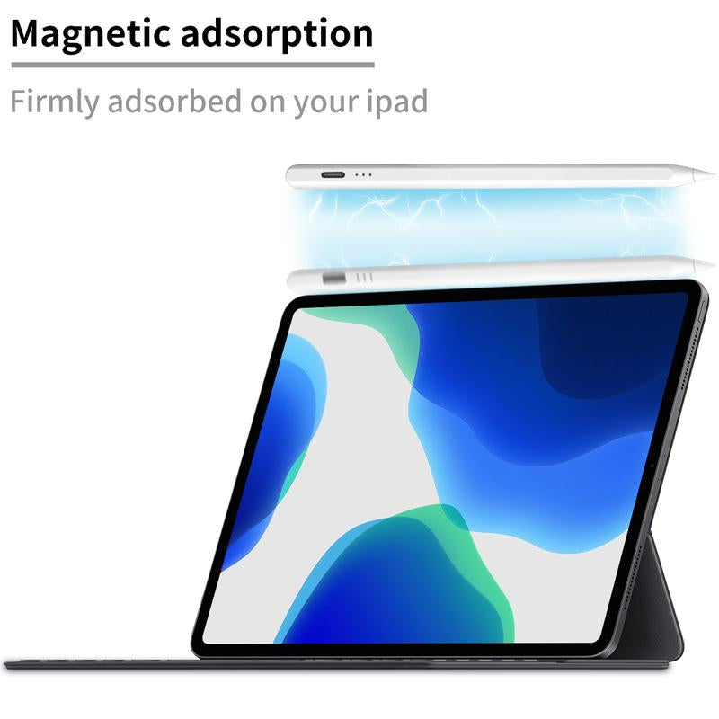 Stylus Pen for Ipad,Fast Charge,With Palm Rejection Tilt Sensitivity, Pencil Compatible with Ipad 6/7/8/9/10, Pro12.9&amp;11&quot;,Air3/4/5, Mini5/6