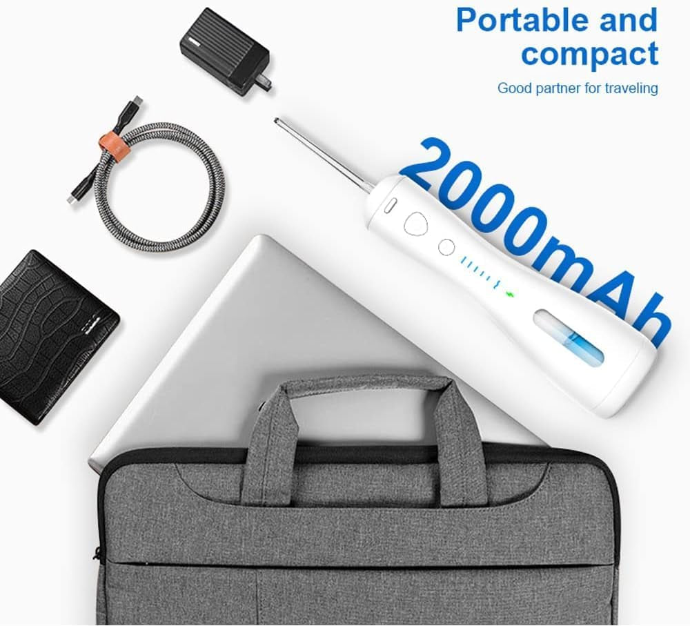 💧 Cordless Water Dental Flosser – 6 Modes, 300ML Water Tank, 4 Jet Tips | Powerful Oral Irrigator for Teeth Cleaning, Braces, and Gum Care
