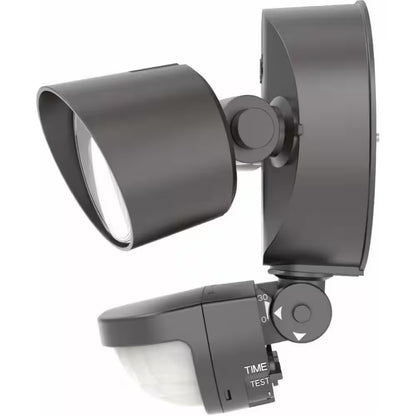 Contractor Select HGX Dark Bronze Motion Activated Outdoor Integrated LED Flood Light