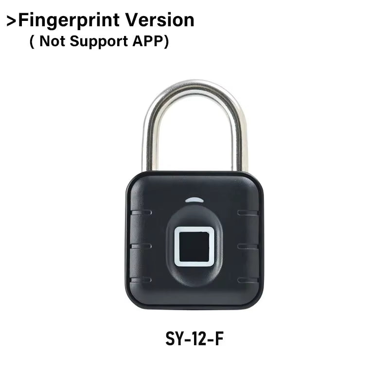 Tuya Bluetooth Fingerprint Padlock – Smart Electronic Lock with App Control, Temporary Passwords, IP67 Waterproof