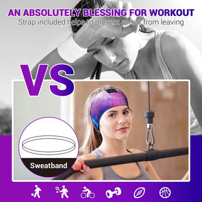 Bluetooth Sleep Headphones Headband | Wireless HD Stereo Speakers | Ultra-Thin Design for Side Sleepers | Ideal for Sleep, Yoga, Travel &amp; Sports
