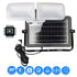 10-Watt White Solar Powered Dual Head Motion Activated Outdoor LED Flood Spot Light