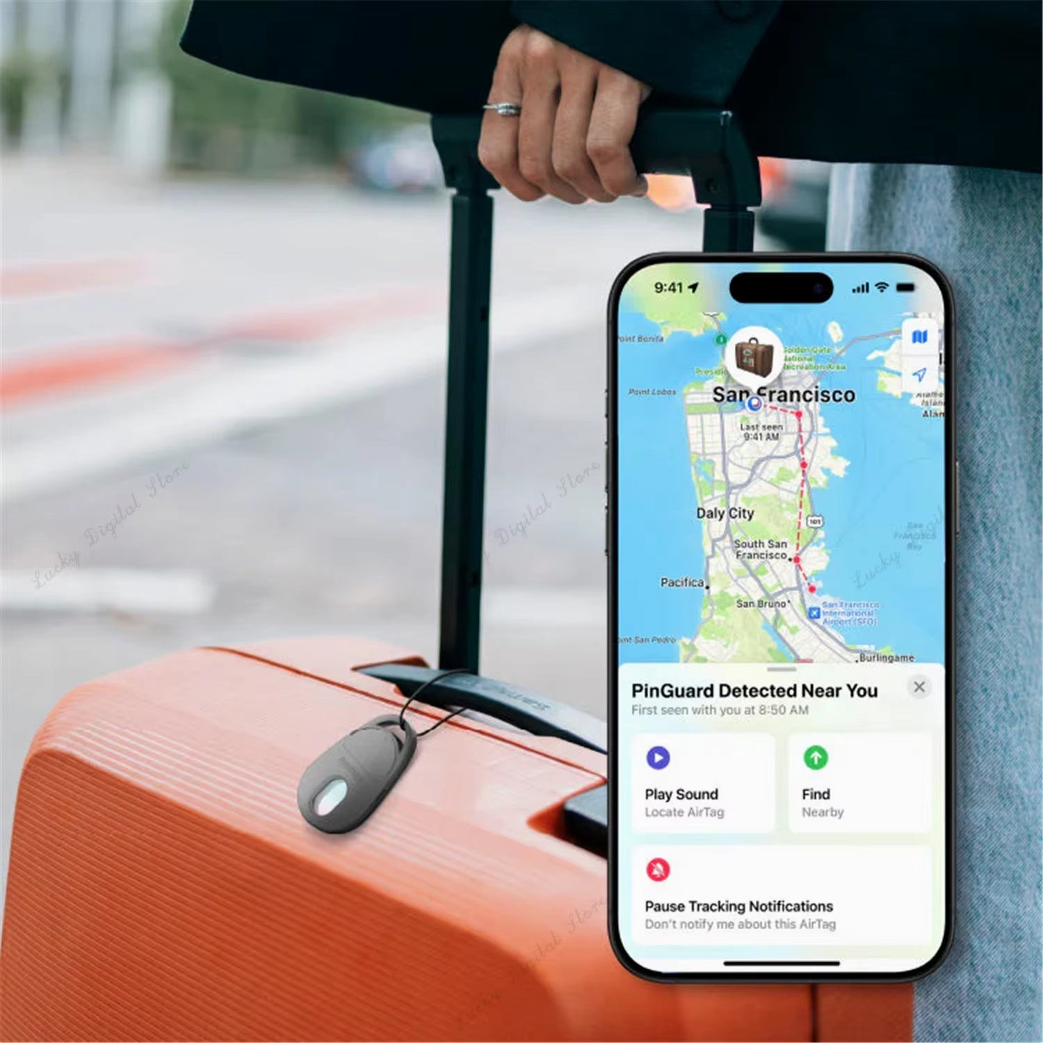 MOMAX PinGuard: Smart Tracker &amp; Hidden Camera Detector with Apple Find My Integration