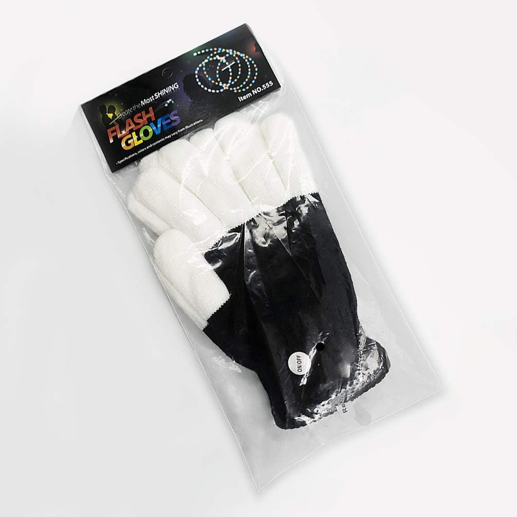 LED Colorful Flashing Finger Gloves – Glow Rave Toy for Teens &amp; Adults