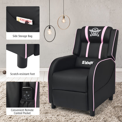 Massage Gaming Recliner Chair with Side Pockets – Ergonomic Comfort for Gamers &amp; Relaxation