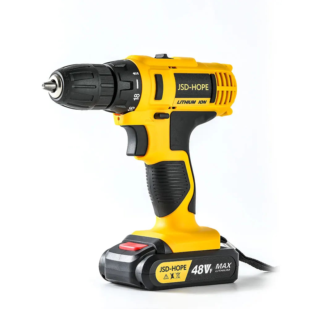 Electric Hand Drill &amp; Hammer Drill — Rechargeable Lithium Battery Powered Handgun Drill